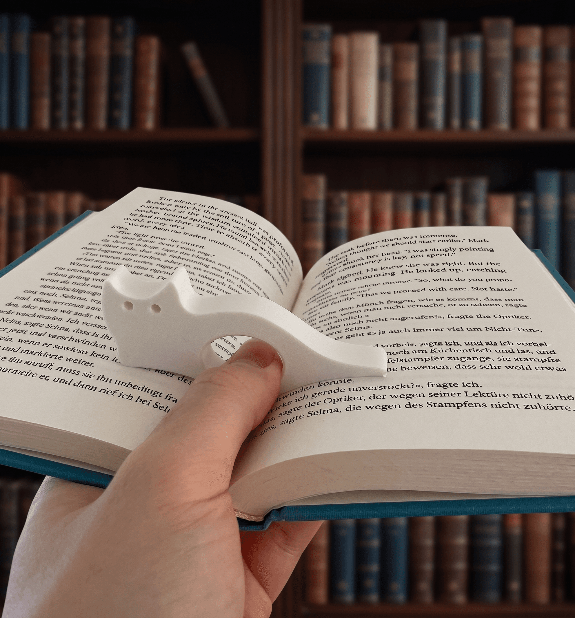 Држач на страници за книга — Маче — персонализиран подарок од InnoGift.mk